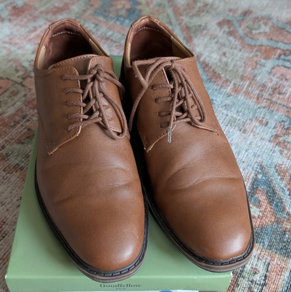 Goodfellow & Co Leo Tan Oxford Dress Shoes Men's Size 7